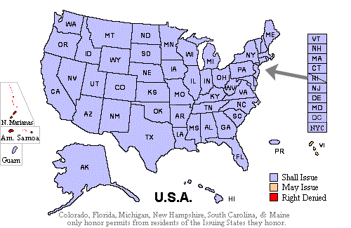 Michigan Open Carry Reference Chart